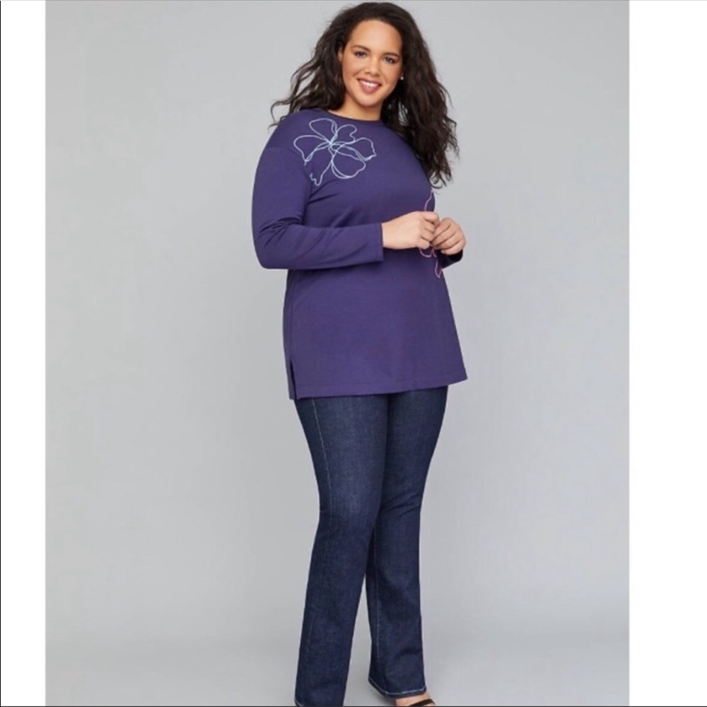 Lane Bryant | Floral Embroidered Sweater